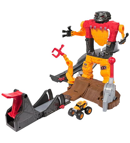 Monster Jam Play Set - 1:64 Smash & Bash Smashbot Playset
