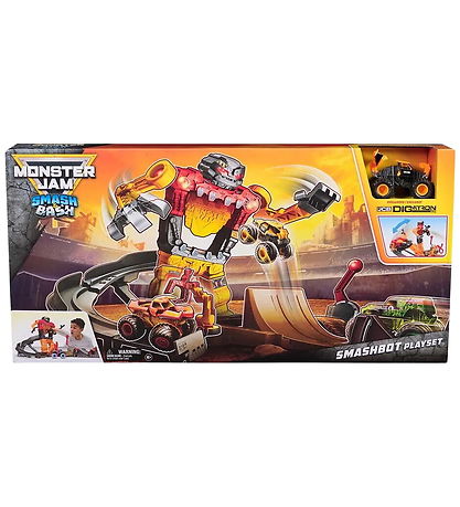 Monster Jam Play Set - 1:64 Smash & Bash Smashbot Playset