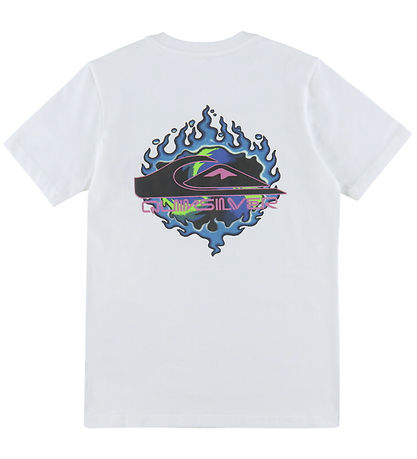 Quiksilver T-shirt - EV In Flames - White