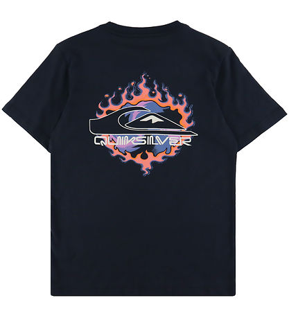 T-Shirt Quiksilver - EV En Flammes - Noir