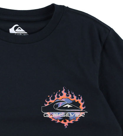 T-Shirt Quiksilver - EV En Flammes - Noir