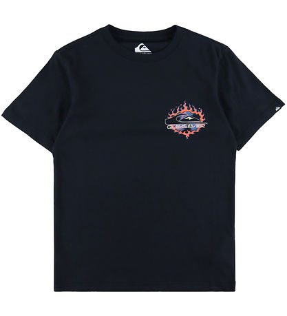 T-Shirt Quiksilver - EV En Flammes - Noir