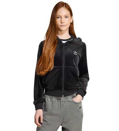 adidas Originals Kapuzenpullover - Velours Z Hoodie - Schwarz/We