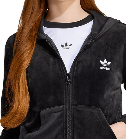 adidas Originals Kapuzenpullover - Velours Z Hoodie - Schwarz/We