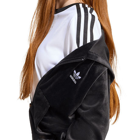 adidas Originals Kapuzenpullover - Velours Z Hoodie - Schwarz/We