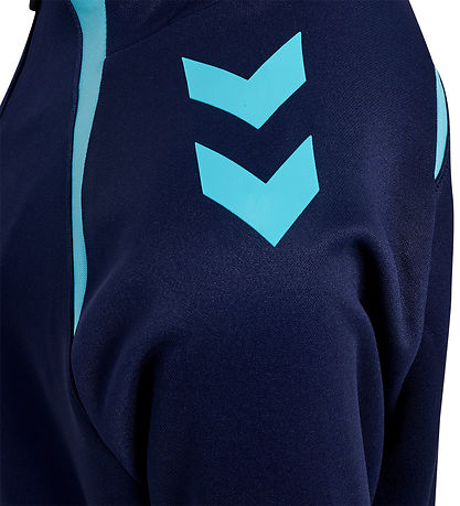 Hummel Blouse - hmlLEAD - w.Zipper - Marine/Blue Fish