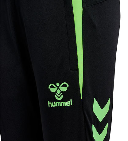 Hummel Track Pants - hmlLEAD - Black/Green Gecko