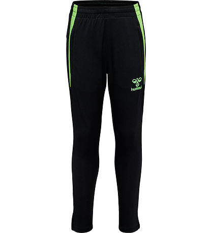 Hummel Track Pants - hmlLEAD - Black/Green Gecko
