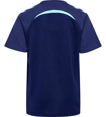 Hummel Stuttermabolur - hmlLEAD - Marine/Blue Fish