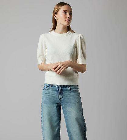 LMTD T-shirt - Knitted - NlfLodet - Antique White