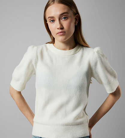 LMTD T-shirt - Knitted - NlfLodet - Antique White