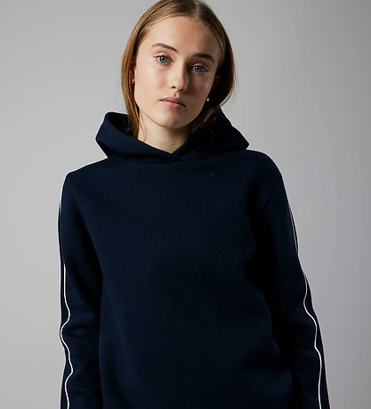 LMTD Hoodie - NlfBlake - Dark Sapphire/White Pipings