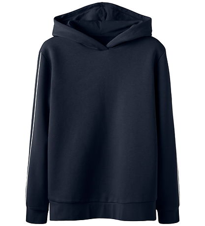 LMTD Hoodie - NlfBlake - Dark Sapphire/White Pipings