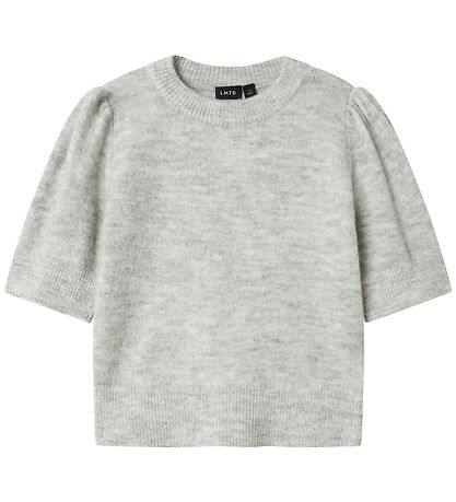 LMTD T-shirt - Knitted - NlfLodet - Light Grey Melange