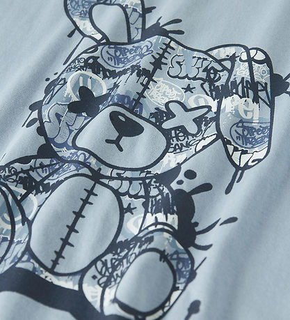 LMTD T-Shirt - NlfTedi - Blue Nebel