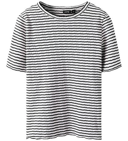 LMTD T-Shirt - NlfSeher - Black Kaffee/White