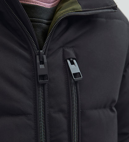 Jack & Jones Jacket - Jjeowen - Raisin/Black Blocking