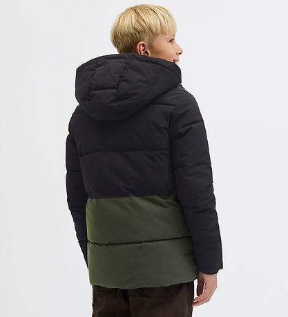 Jack & Jones Jacket - Jjeowen - Raisin/Black Blocking