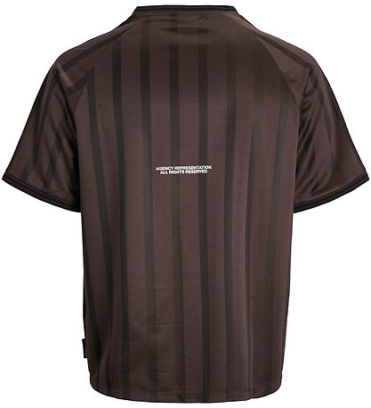 Jack & Jones Stuttermabolur - JcoCover Retro Fótbolti - Seal Bro