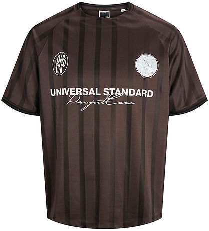 Jack & Jones Stuttermabolur - JcoCover Retro Fótbolti - Seal Bro