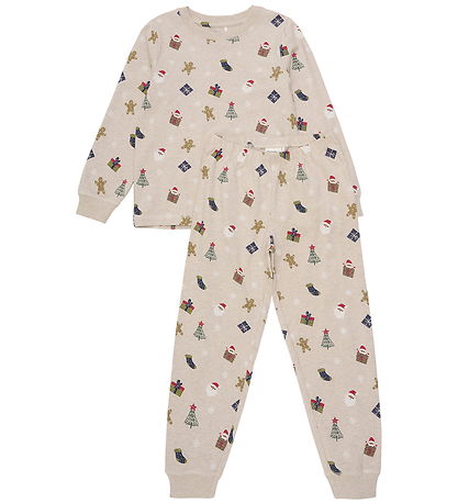 Minymo Pyjama Set - Beige Melange