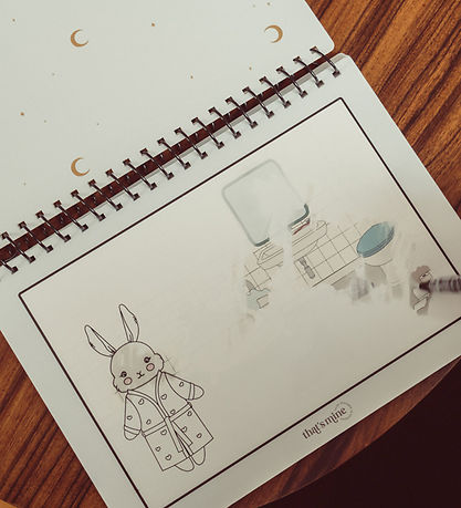 That's Mine Watercolour book - Drew - Bunny