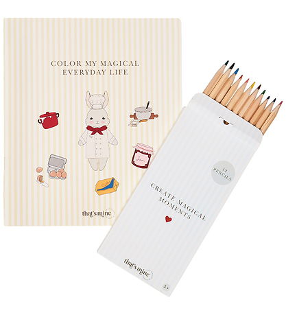 That's Mine Colouring Book w. Colours - 12 pcs - Legs - Bunny