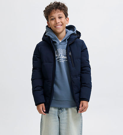 Jack & Jones Puffer Jacket - JjEowen - Sky Captain/Solid