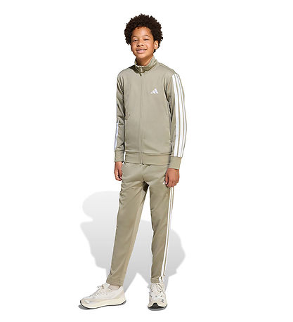 adidas Performance Tracksuit - J 3S Tr Ts - Silpeb/White