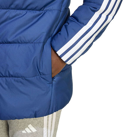 adidas Performance Vadderad jacka - J Ess 3S - Mörkblå/White