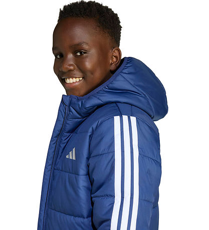 adidas Performance Vadderad jacka - J Ess 3S - Mörkblå/White