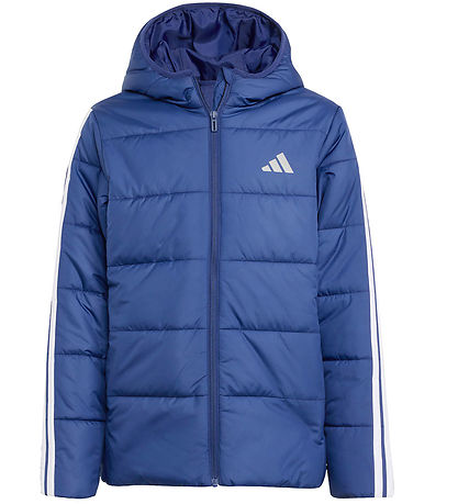 adidas Performance Vadderad jacka - J Ess 3S - Mörkblå/White