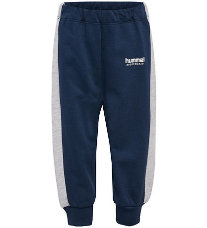 Hummel Byxor - hmlMini Loose Justerbar midja - Dress Blues