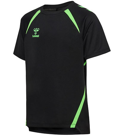 Hummel Stuttermabolur - hmlLead 2.0 - Black/Green