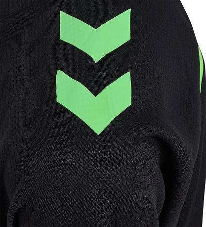 Hummel Stuttermabolur - hmlLead 2.0 - Black/Green