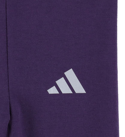 adidas Performance Sweatshirt/Leggings - Glam - Power Plum/Silve