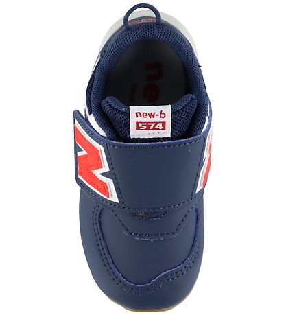 New Balance Shoes 574-Navy/Team Red