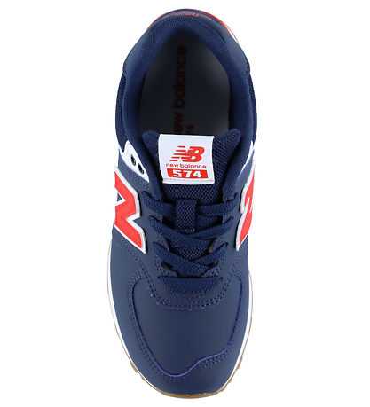 New Balance Sko - 574 - Navy/Team Rød