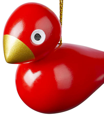 Kay Bojesen Wooden figure - 2 pcs - Christmas bird - Red/Green