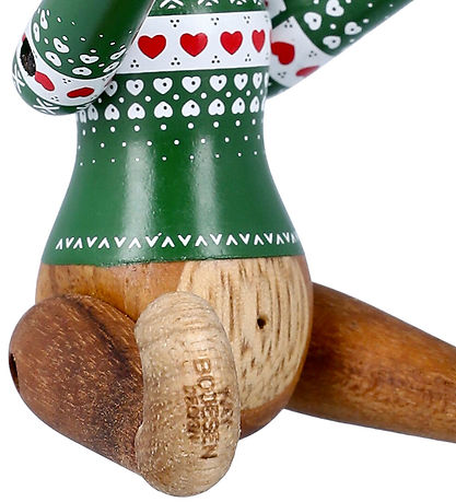 Kay Bojesen Holzfiguren - Affe Julesweater 2025 - Mini Grün