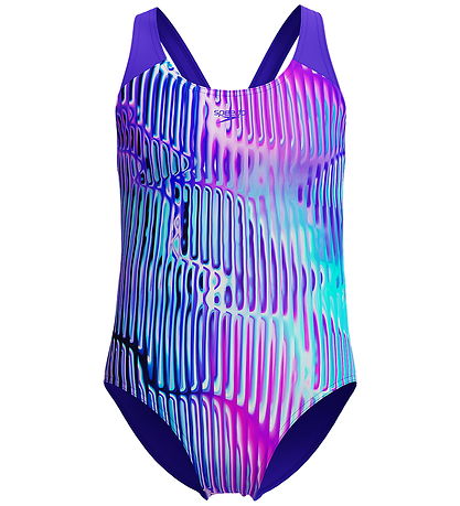 Speedo Swimsuit - Digital All-Over Splashback - Blue/Purple