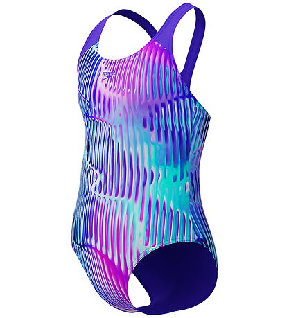 Speedo Swimsuit - Digital All-Over Splashback - Blue/Purple