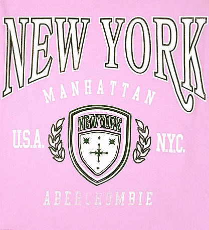 Abercrombie & Fitch T-skjorte - Begonia Rosa