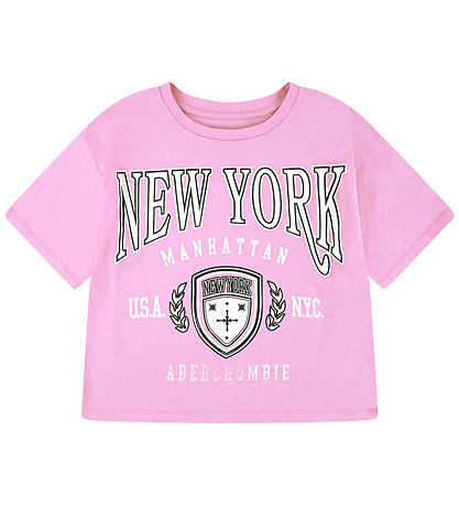 Abercrombie & Fitch T-skjorte - Begonia Rosa