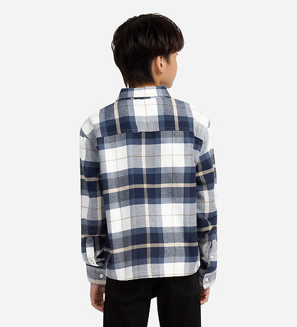 Abercrombie & Fitch Hemd - Navy Blazer/Beige