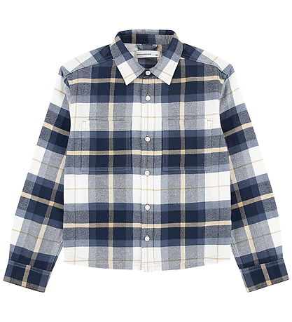 Abercrombie & Fitch Hemd - Navy Blazer/Beige