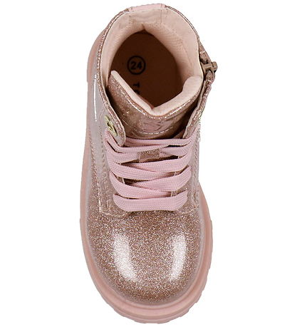Tommy Hilfiger Boots - Lace-Up - Pink/Glitter