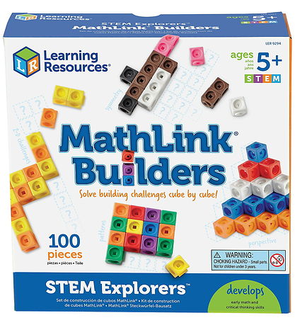Learning Resources Toys MathLink Cubes - Activity Pack w. Build