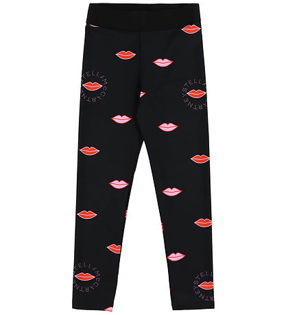 Stella McCartney Kids Leggings - Black/Red Lips