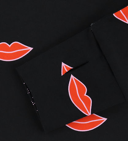 Stella McCartney Kids Swim Top - UV50+ - Black/Red Lips